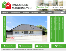 Tablet Screenshot of immobilien-maschmeyer.de